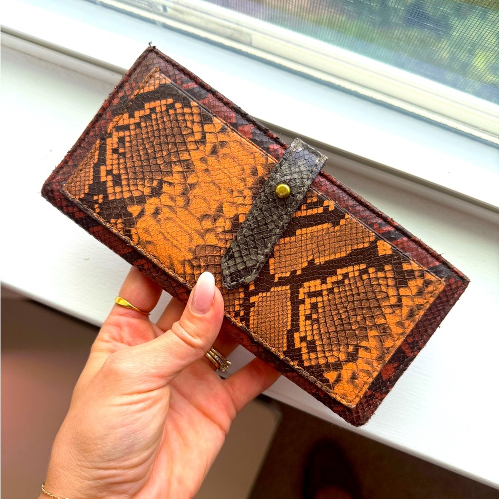Madewell snakeskin wallet